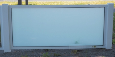 Gartenzaun Wahnbek  200 x 100 cm - Glas - Grundelement